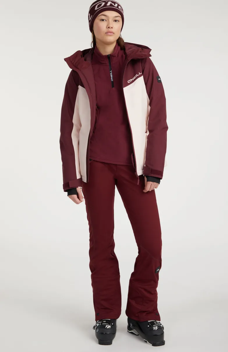Aplite Wintersportjas | Windsor Wine Colour Block