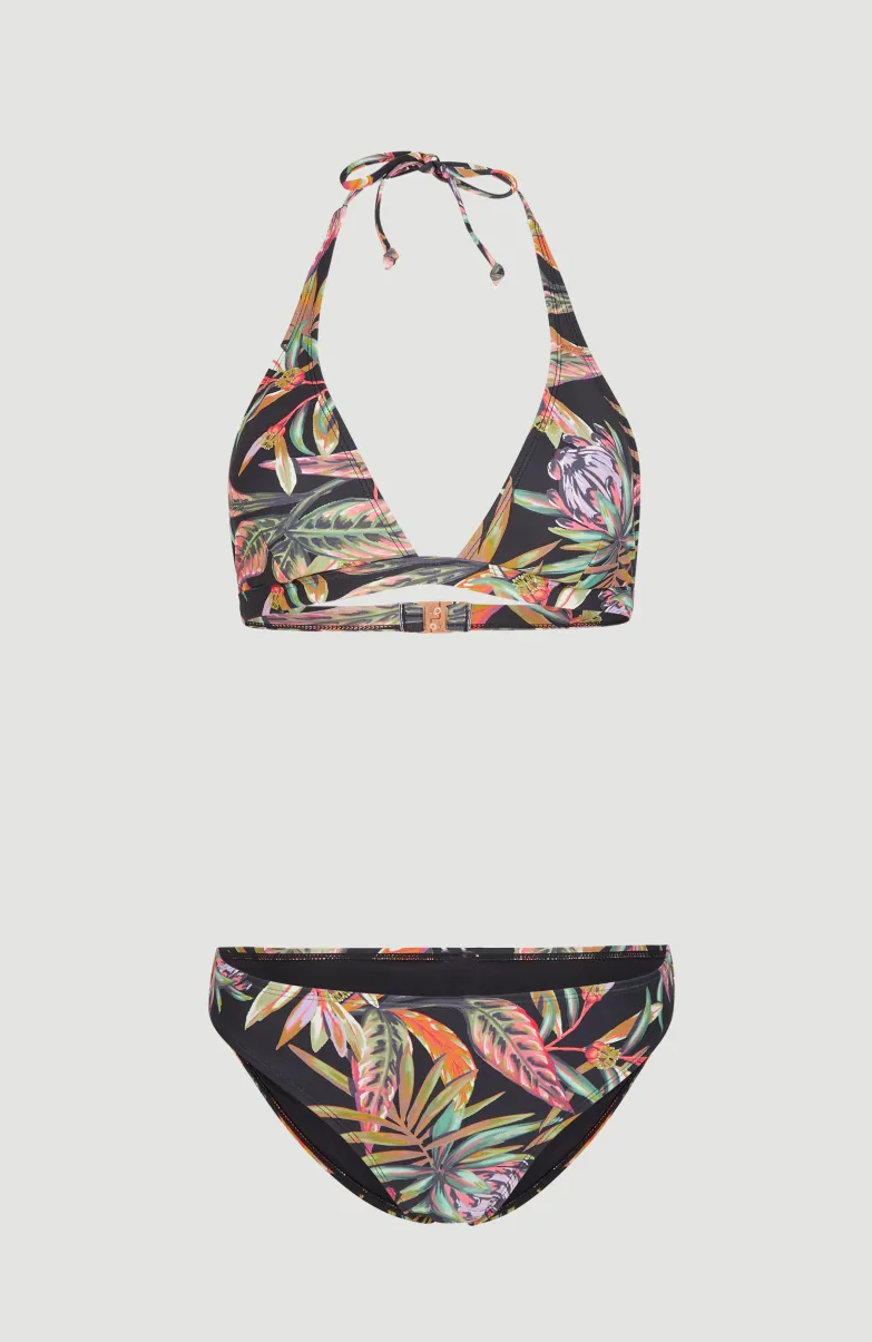 Bikini Marga - Rita Halter | Black Tropical Flower