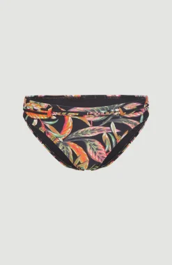 Bikinibroekje Cruz | Black Tropical Flower