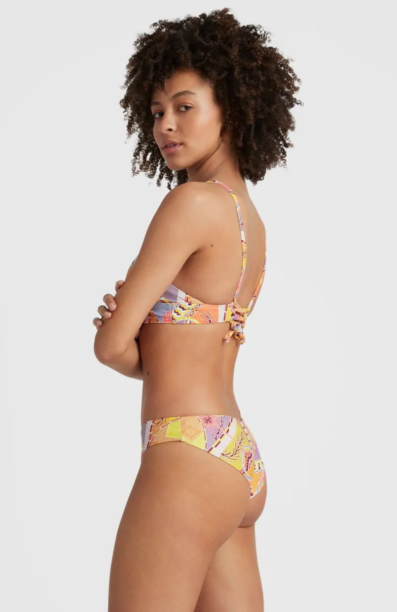 Bikinibroekje Maoi | Yellow Scarf Print