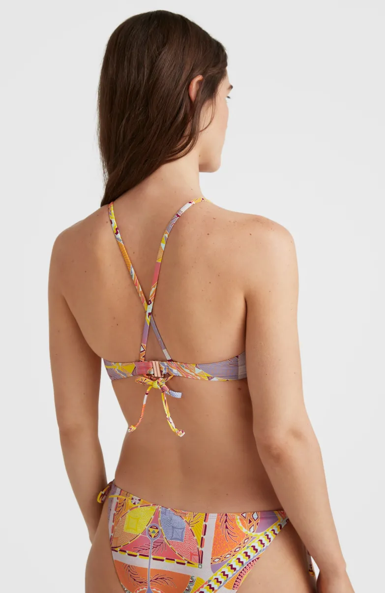 Bikinitop Baay Bralette | Yellow Scarf Print