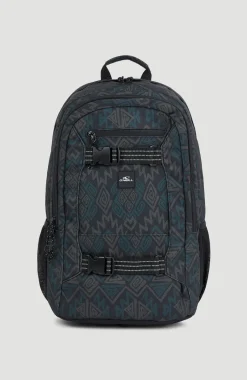 Boarder Rugtas | Black Retro Ikat