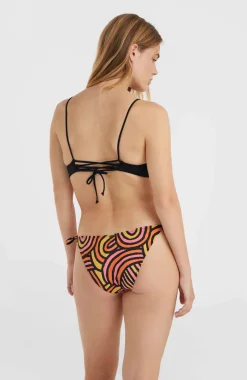 Bondey Bikinibroekje | Orange Rainbow Stripe