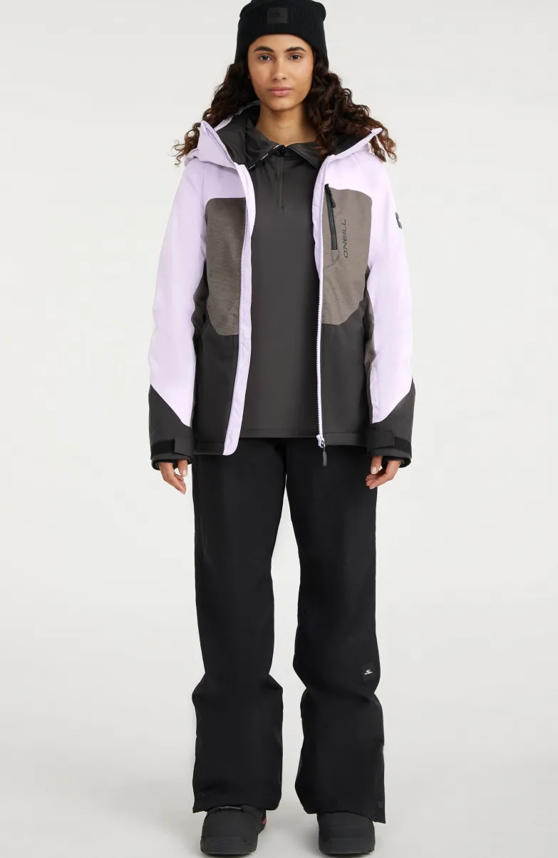 Carbonite Wintersportjas | Purple Rose Colour Block
