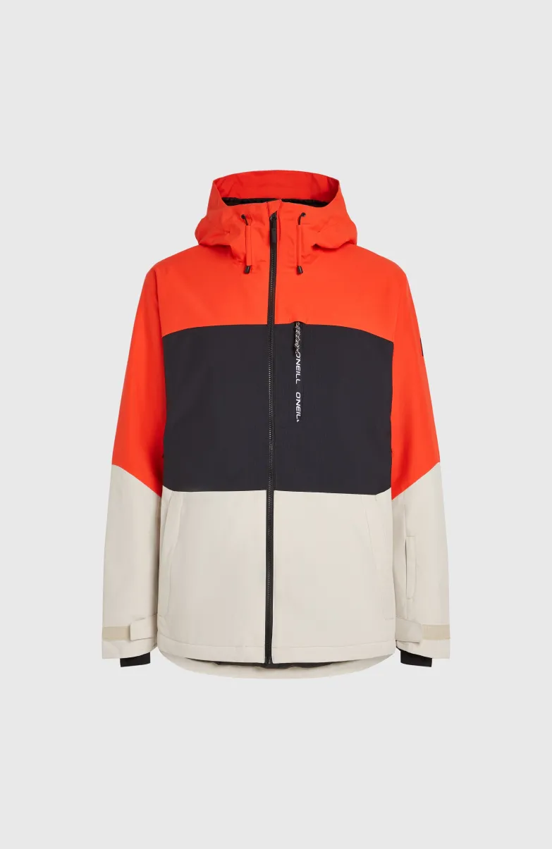Carbonite Wintersportjas | Paprika Flame Colour Block