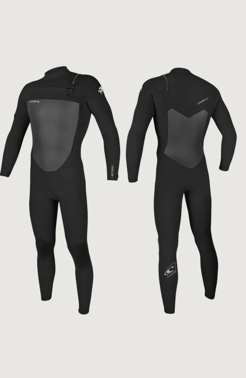 Epic 5/4mm Chest Zip Full Wetsuit | BLACK/BLACK