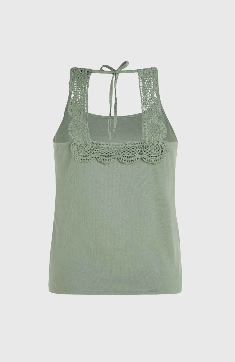 Essentials Ava Tanktop Met Kant | Lily Pad