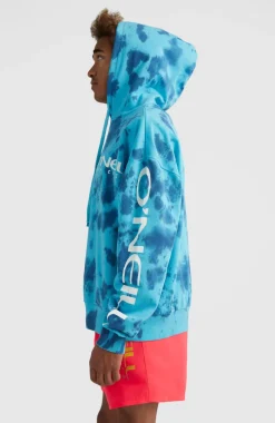 Hoodie Oakes | Bright Blue Tie Dye