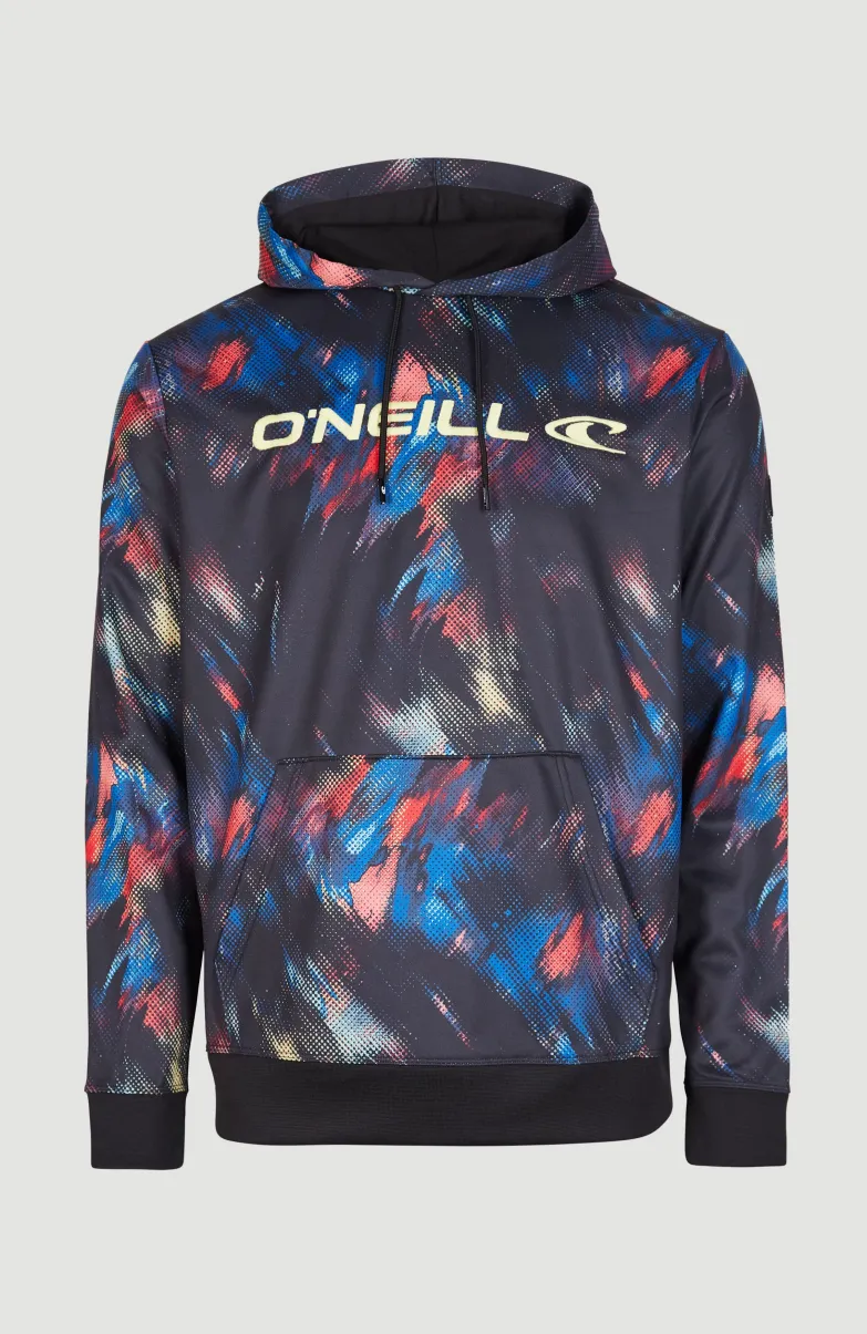 Hoodie Rutile Fleece | Black Future Fade