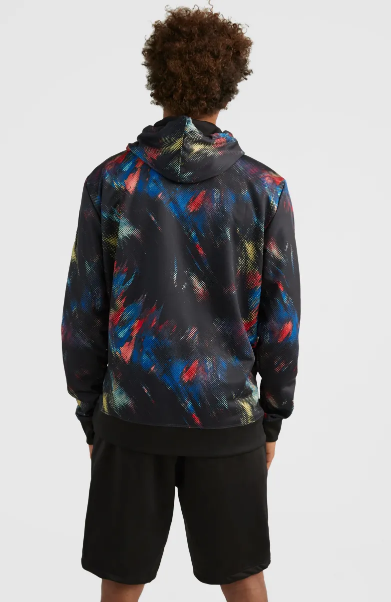 Hoodie Rutile Fleece | Black Future Fade