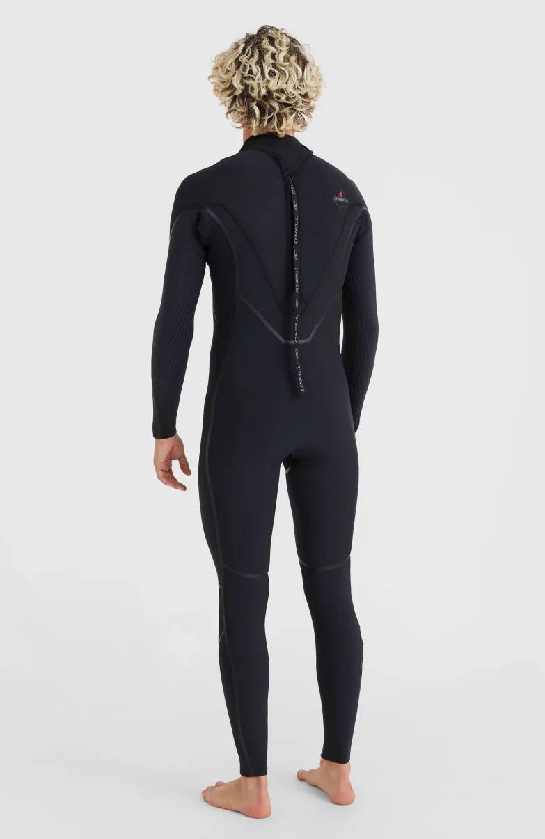 Hyperfreak Fire 4/3+mm Back Zip Full Wetsuit | BLACK/BLACK