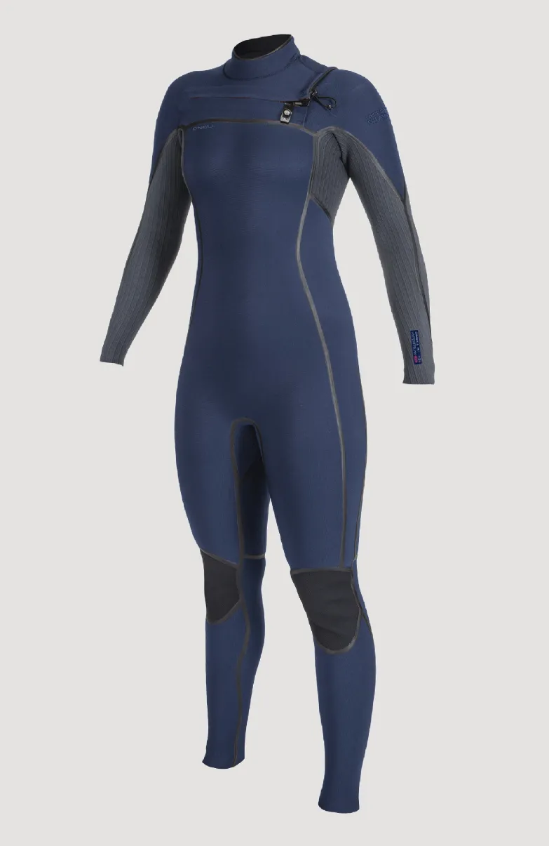 Hyperfreak Fire 4/3+mm Chest Zip Full Wetsuit | NAVY/SHADE