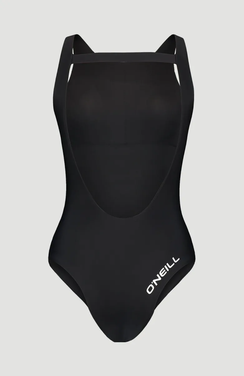 Logo High Neck Badpak | Black Out