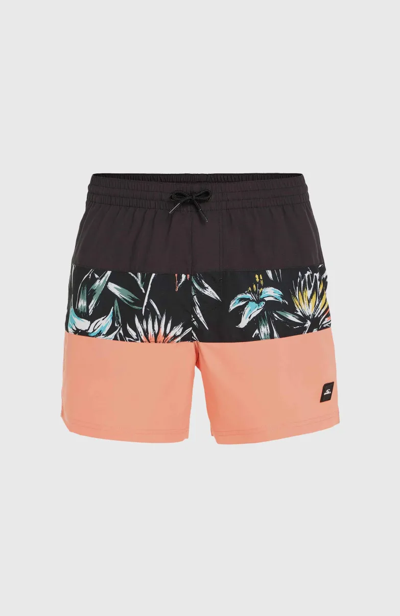 Mix And Match Cali Block 15" Zwembroek | Black Tropicana