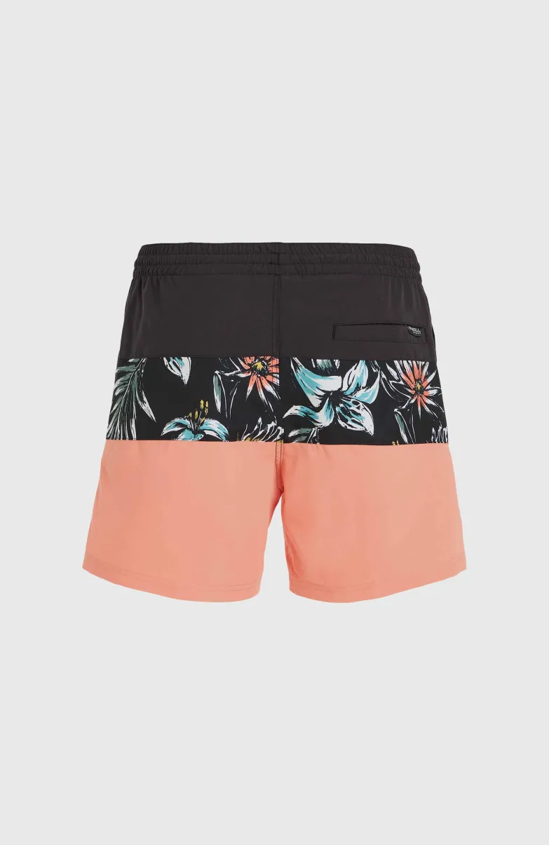 Mix And Match Cali Block 15" Zwembroek | Black Tropicana