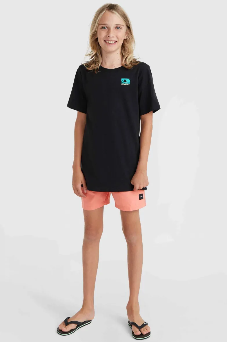 Mix And Match Cali Block 13" Zwembroek | Black/White Tonal Tropicana