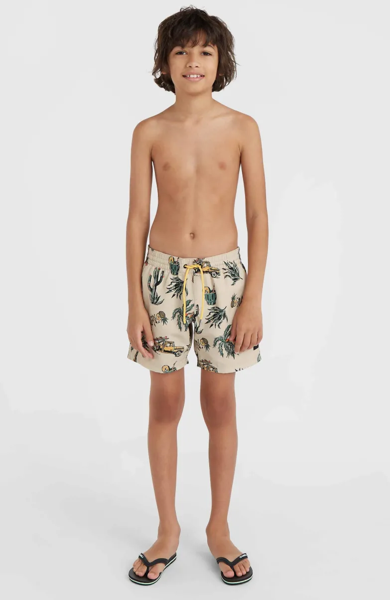 Mix And Match Cali Print 13'' Zwembroek | Beige Venice Beach