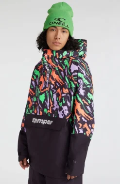 O'Riginals Anorak Wintersportjas | Black Kemper Print