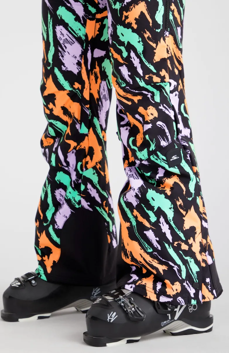 O'Riginals Bib Regular Wintersportbroek | Black Kemper Print