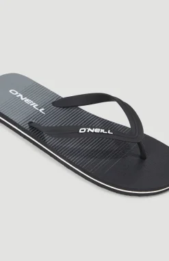 Profile Graphic Slippers | Black Simple Gradient B Panel