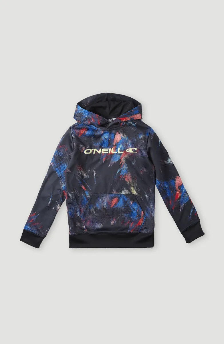 Rutile Fleece Hoodie | Black Future Fade