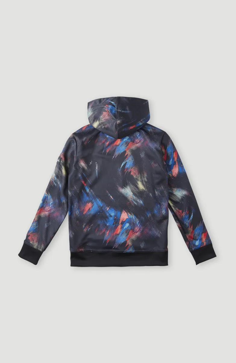 Rutile Fleece Hoodie | Black Future Fade