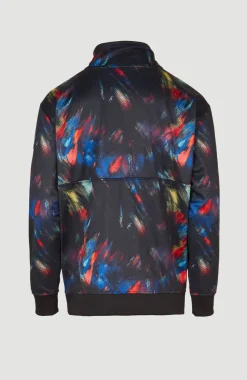 Rutile Solid Half Zip Anorak | Black Future Fade