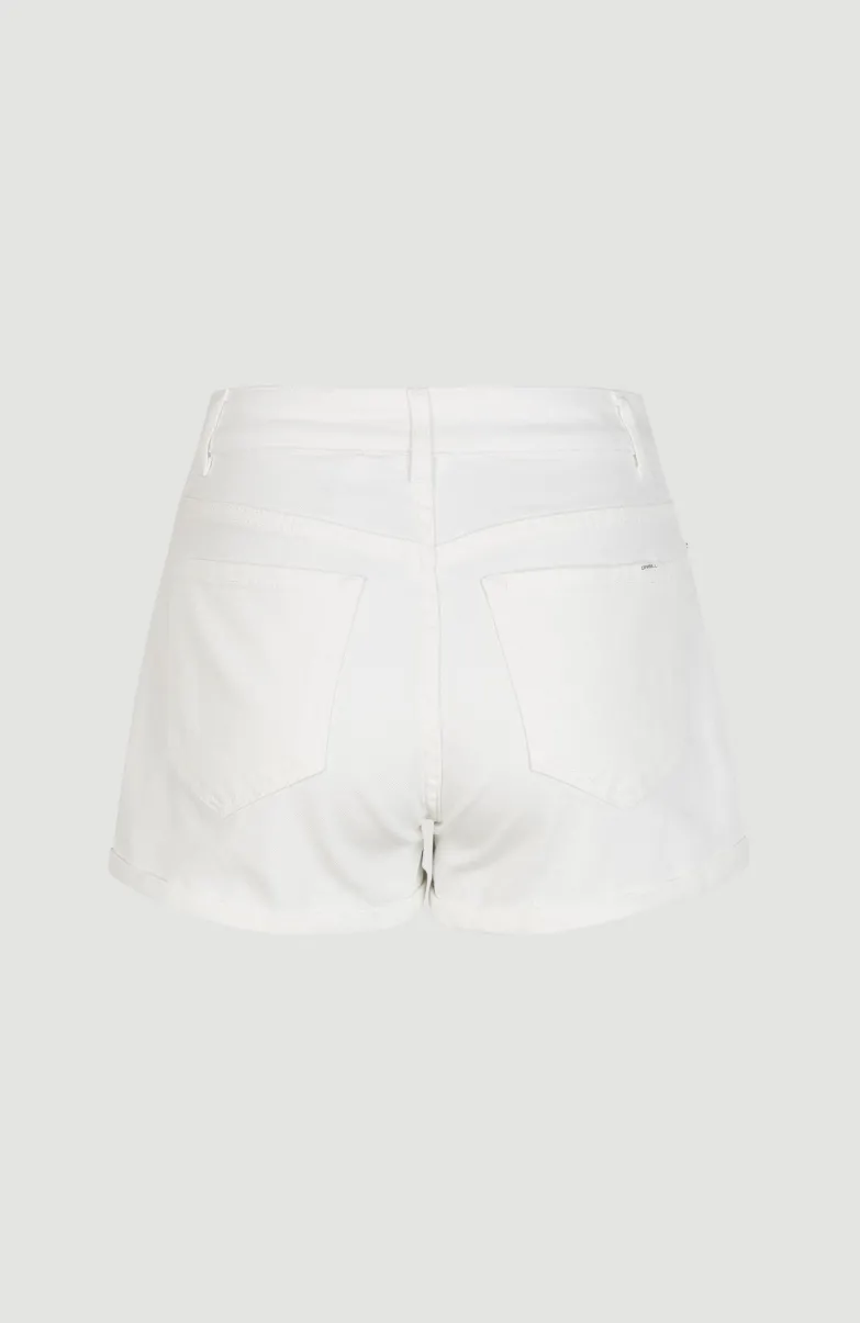 Short Essential Stretch Met Halfhoge Taille | Snow White