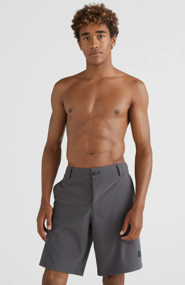Short Hybrid Chino | Asphalt