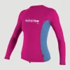 Skins Long Sleeve Crew | Dark Pink