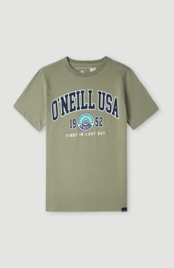 Surf State T-shirt | Deep Lichen Green
