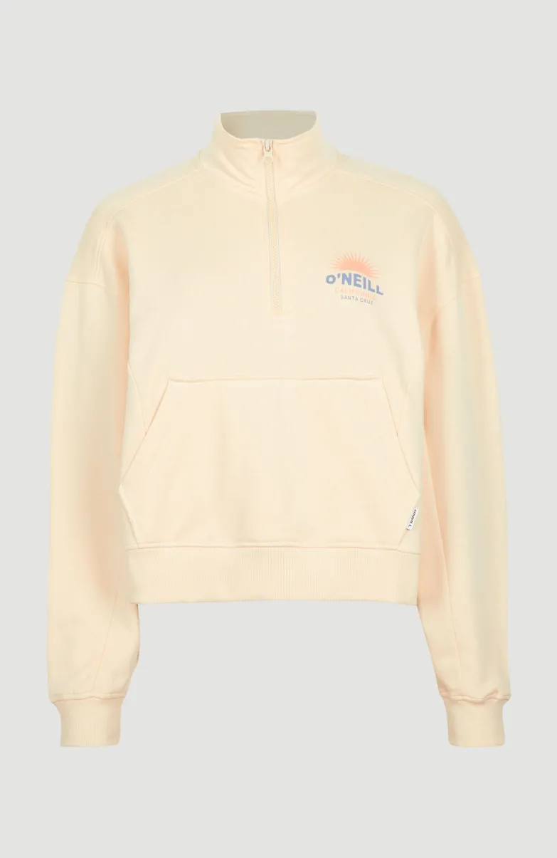Sweater Bunji Met Halve Rits | Bleached Sand