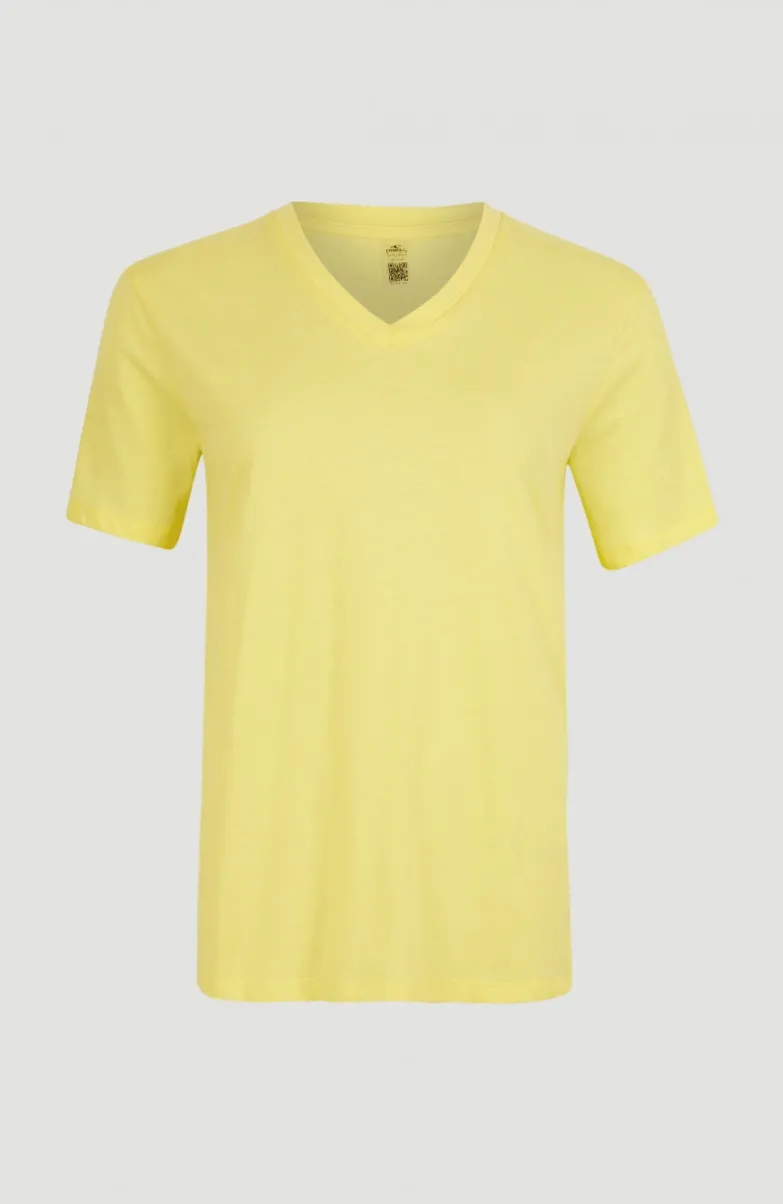 T-shirt Essentials Met V-hals | Sunshine