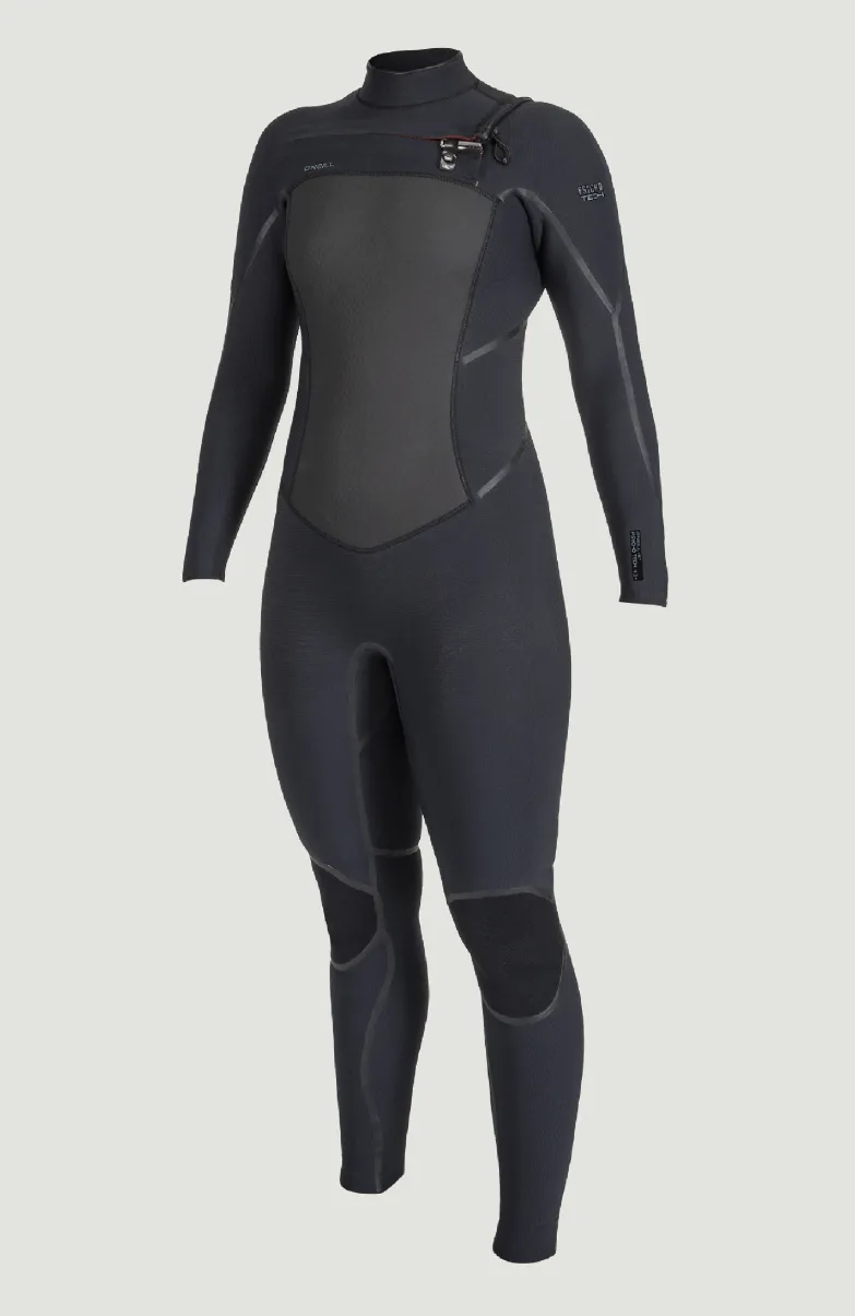 WMS PSYCHO TECH 4/3+ CHEST ZIP FULL | BLACK/BLACK