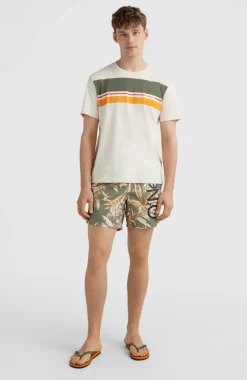 Zwemshort Cali Floral 16'' | Deep Lichen Tonal Floral