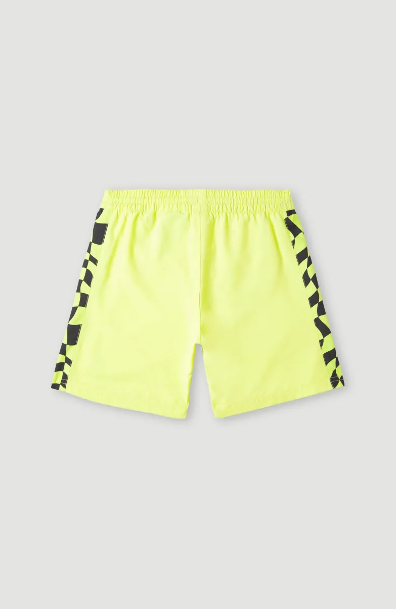 Zwemshort Cali Panel 14'' | Sunny Lime Colour Block